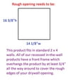 thumbnail image 5 of Hestia Primed Gray Solid Wood Recessed Double Toilet Paper Holder with Cabinet 14"w x 16.25"h, 5 of 5