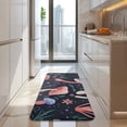 thumbnail image 4 of Colorful Mushroom Flower Dark Pattern Kitchen Rug Mat,Kitchen Runner Rugs Non Skid Washable,Decorative Kitchen Floor Mats for Kitchen,Sink,Laundry,17"x47.2", 4 of 7
