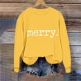 thumbnail image 4 of Craaazy Merry Christmas Shirt for Women Christmas Printed Crewneck Pullover Sweatshirts Funny Xmas Fashion Holiday Tops Gifts for Women, 4 of 6