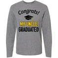 thumbnail image 3 of Inktastic Congrats My Uncle Graduated with cap Long Sleeve T-Shirt, 3 of 5