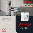 thumbnail image 5 of WypAll GeneralClean X50 Cloths Cleaning Wipes (35015), Jumbo, Strong Towels for Extended Use, White (1 Roll of 1,100 Sheets, 1,100 Sheet Total), 5 of 9