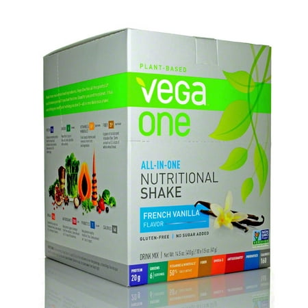 Vega One All-In-One Nutritional Shake, French Vanilla, 1.5 Oz , 10