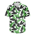 thumbnail image 4 of ZCFZJW Summer Men's Hawaiian Shirt Big and Tall Regular Fit Short Sleeve Floral Print Button Down Shirts Tropical Vacation Beach Shirts Tops Multicolor#14 XXXXL, 4 of 5