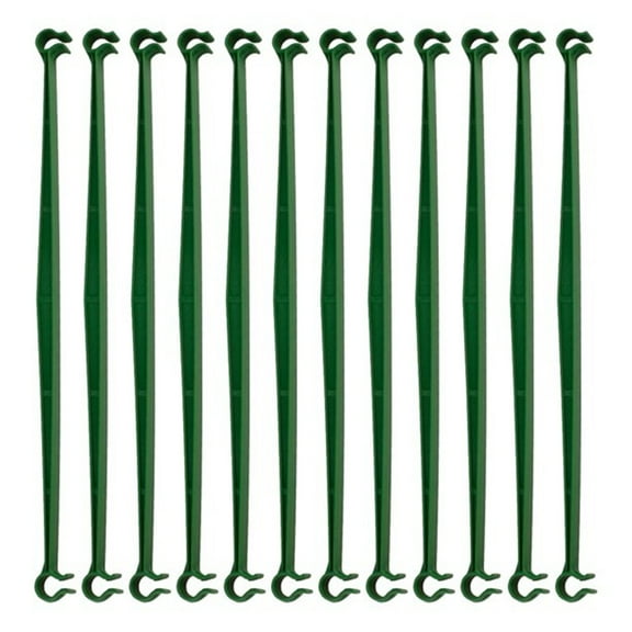 12 Pcs Garden Vegetable Stakes Plant Cage Support Tomato Cage For Vertical Climbing Plants 11Mm Stake With Buckle Design To Secure Vines