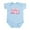Sky Blue, variant on CafePress - Daddy's Little Girl Infant Bodysuit - Baby Light Bodysuit, Size Newborn - 24 Months