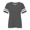 thumbnail image 4 of Sweet Home Farm V Neck T Shirts for Women Plus Size Short Sleeve Tops Casual Summer Tshirts Loose Fit Tee Short Sleeve Shirts for Women Grey, 4 of 4