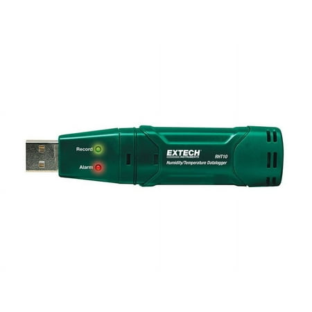 Extech RHT10 Temperature Dataloggers - Max Temperature: 158 F, Min Temperature: -40 F, Power Source: Battery