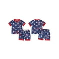 thumbnail image 3 of Elippeo Baby Boy 4th of July Outfits 6 12 18 24 Months 3 Years Short Sleeve Firework Star Print Tops + Shorts Set Summer Clothes, 3 of 10