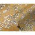 thumbnail image 2 of Sample For Display Purposes Only. Concord Wallcoverings Modern Textured Wallpaper Floral, Vinyl Accent Wall Wild Flowers, Cream, Grey, Yellow, 7 in x 10 in, 391172, 2 of 5