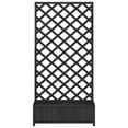 thumbnail image 4 of vidaXL Planter Black Solid Fir Wood Large Planters Planter, 4 of 8