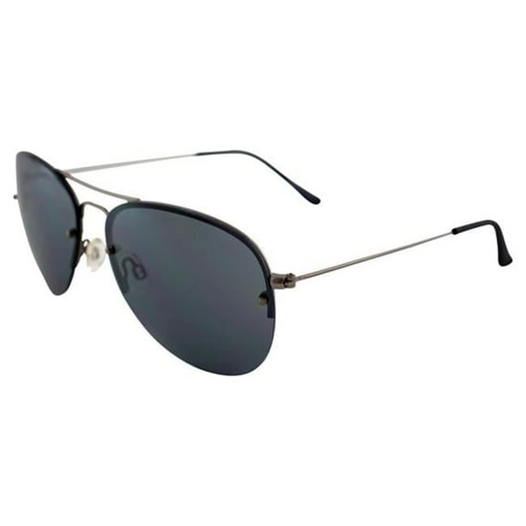 Epoch Eyewear Asr Classic Aviator Metal Black Frame With Smoke Lens Sunglass