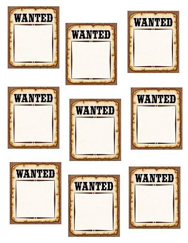 Teacher Created Resources Western Wanted Posters Accents