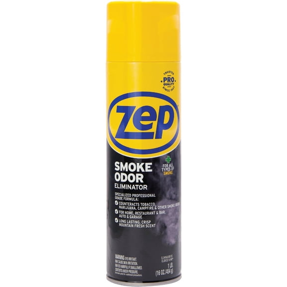 Zep Commercial - 4 Pack - Smoke Odor Eliminator 16 Oz Spray Fresh Scent Can "Product Category: Breakroom And Janitorial/Cleaning Products"