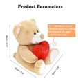 thumbnail image 3 of Teddy Bear HWD ¡Te amo! Peluche de 25 cm con corazón rojo, 3 of 6