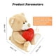 thumbnail image 3 of Teddy Bear HWD ¡Te amo! Peluche de 25 cm con corazón rojo, 3 of 6