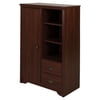 South Shore Fundy Tide Armoire with Drawers in Royal Cherry