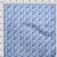 thumbnail image 4 of oneOone Polyester Spandex Light Blue Fabric Abstracts Fabric For Sewing Printed Craft Fabric By The Yard 56 Inch Wide, 4 of 5