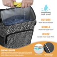 thumbnail image 2 of Travel Cooler Bag - Black Dog Paw Footprint Bone Camping Beer Cooler Backpack with Bottle Opener- Waterproof Insulated Picnic Backpacks - Cooler Bag for Beach, 2 of 6