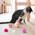 thumbnail image 5 of 10 Pcs Cat Toy Set, Interactive Kitten Toys for Indoor, Teaser Wand Springs Mice Crinkle Balls Bell Balls, Pink, 5 of 6