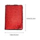 thumbnail image 3 of EeaseMX Libreta reversible de lentejuelas de moda, libretas creativas, agenda, diario, blocs de notas, papelería, color rojo, 3 of 7