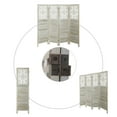 thumbnail image 3 of Fionafurn 4 Panel Room Divider, Wooden Folding Privacy Screens Portable Partition Room Dividers,White, 3 of 8