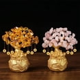 thumbnail image 5 of PLPPYFS Crystal Money Tree Feng Shui Bonsai for Fortune Money Good Luck Wealth Prosperity and Success Citrine Gemstone Tree for DIY Home Feng Shui Decorations 14cm, 5 of 6
