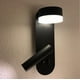 thumbnail image 1 of Lámpara de pared LED, aplique de pared para decoración de interiores de pasillo de cine en casa, lámpara de lectura junto a la cama del dormitorio (lámpara negra) oso de fresa  Hogar, 1 of 3