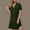 Army Green, variant on ZZwxWA Women's Button Front Swimsuit Coverup Trendy Casual Beachwear Short Sleeve V Neck Solid Cardigans Beach Shirt Dress