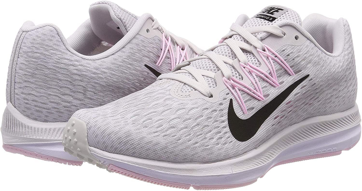 Nike Womens Zoom Winflo 5 Running Sneakers Vast Grey/Atmosphere Grey/Pink Foam/Black (7.5 B US) - Walmart.com