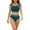Mint Green, variant on Double Support Womens Bikini Btahing Suits High Waisted Swimwear Green Solid Vacation Womens Bathing Suits L