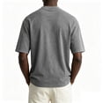 thumbnail image 4 of OIOLOYJM Oversized Vintage Washed Tshirts for Men Short Sleeve Crewneck Cotton Basic Tees Retro Loose Outdoor Solid Work Shirts Gray L, 4 of 5