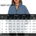 thumbnail image 3 of Women’s Oversized Zip Sweatshirt Loose Fit Long Sleeve Fleece Pullover Hoodie Tops with Pockets Casual Fall Winter Outfits, 3 of 7