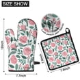 thumbnail image 6 of Pioneer Flower Floral Print Pattern Kitchen Oven Mitt and Pot Holder Sets 4 Pcs for Baking, Cooking and Grilling, Heat Resistant Up To 392 °F, 6 of 7