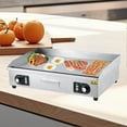 thumbnail image 2 of Electric Griddle Commercial Countertop Griddle 3000W Stainless Steel Nonstick Teppanyaki Flat Grill with Adjustable Temperature 122°F-572°F, Silver (No Plug), 2 of 7