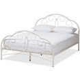 thumbnail image 1 of Baxton Studio Liliane Full Metal Platform Bed in Antique White, 1 of 8