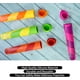 thumbnail image 4 of Paquete de 6 moldes para paletas, moldes reutilizables para paletas de bebé para hacer paletas caseras multicolores, moldes para paletas de hielo para bricolaje feliz Namotu WMZL-1689, 4 of 7