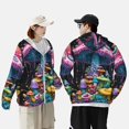 thumbnail image 4 of Vsdgher Sweat à Capuche Imprimé Champignon Coloré pour Hommes Femmes, Manches Longues Protection Solaire Pêche pour Course Natation-3TG, 4 of 7