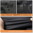 thumbnail image 3 of Log Rack Hoop Cover Round Outdoor Heavy Duty Waterproof Log Hoop Cover Fire Wood Dry Stand Protection All Weather With Windproof Elastic Band for Garden Lawn Black, 3 of 7