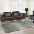 thumbnail image 1 of Ladole Rugs Alfalfa Ombre Soft Area Rug Carpet in Silver Gold, (3'11" x 5'7", 120cm x 170cm), 1 of 4