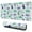 Blue Green Dinosaurs, variant on Long Mouse Pads for Desk,Blue Toned Dinosaur Pattern Desk Mats on Top Of Desks, Desk Mouse Pad Extra Large with 3mm Non-Slip Base and Stitched Edge for Gaming,Office,Work,Home 31.5"x11.8"