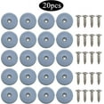 thumbnail image 5 of Deslizadores redondos de teflón para muebles, con tornillos, 20 piezas de deslizadores de teflón para muebles, deslizadores de sillas, deslizadores de teflón con clavos, 22 mm, 5 of 5