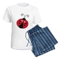 thumbnail image 5 of CafePress - Red And Black Ladybugs Women's Light Pajamas - Women's Short Sleeve Print T-Shirt and Pants Light Cotton Pajama Set, 5 of 7