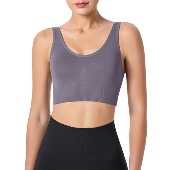 Women's Bra Back Adjustable No Steel Ring Gather Shockproof Fitness Running Underwear Sports Bra with Cups Athletic Bras Sports Bra Low Support Padded Bras for Women High Compression Sports Bras for