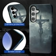 thumbnail image 7 of FKBRCL4U Compatible with Samsung Galaxy S25 Case Large Cross Jesus Dark Sky Clouds Pattern for Girl Full Body Design Soft Silicone Drop Shock Scratch Protection, 7 of 7