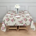 thumbnail image 3 of Pioneer Flower Floral Print Pattern Square Tablecloth, Waterproof Wipeable Spillproof Washable Table Cover for Home Kitchen Party Decor, 42"x42", 3 of 6