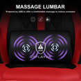thumbnail image 5 of GTPLAYER Gaming Chair PU Leather Office Chair with Footrest&Massage Pillow, Red, 5 of 10