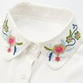 thumbnail image 2 of LoudSung Fake Collar Detachable Half Shirt Blouse False Collar Embroidery Dickey Design for Women Girls, 2 of 7
