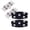 White+Black, variant on RotHome Ice Cleats for Shoes and Boots, 1 Pair Non Slip Snow Grips Traction Cleats with 5 Steel Studs Crampons for Walking on Snow and Ice