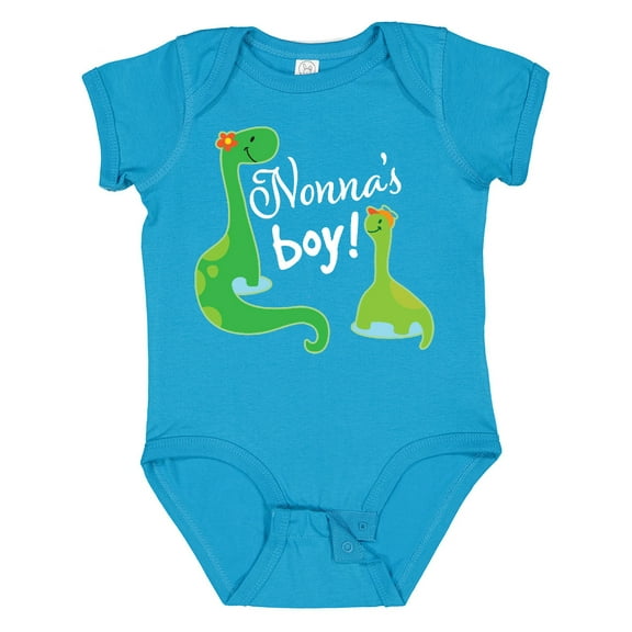 Inktastic Nonnas Boy Grandson Dinosaur Boys Baby Bodysuit