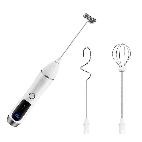 Handheld Milk Frother For Coffee, Rechargeable Drink For Latte